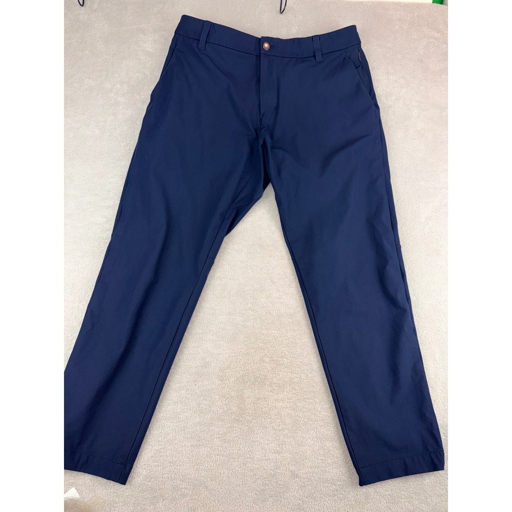 Lululemon ABC Pant Mens 32x26 Navy Blue Technical‎ Stretch Chino Trousers